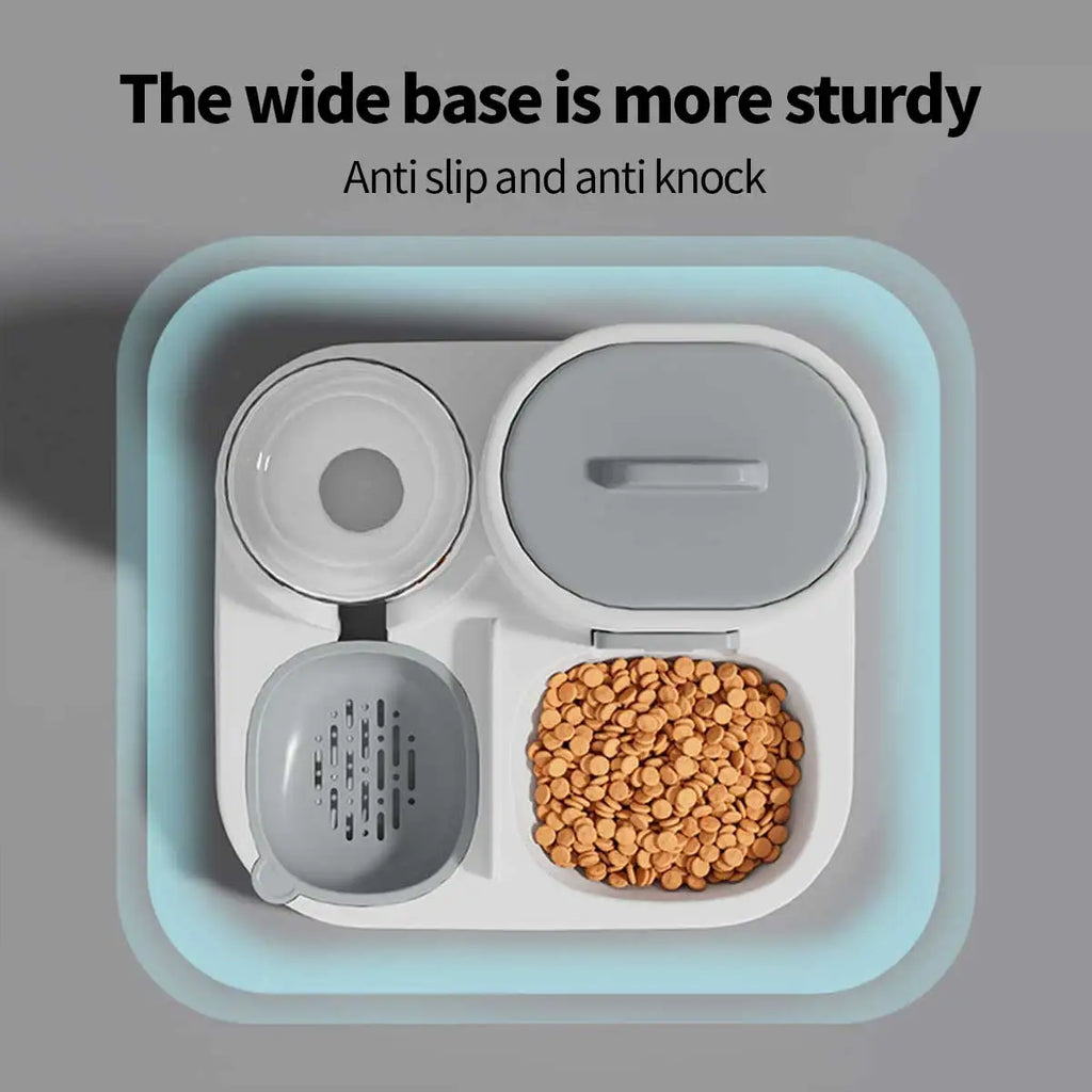 2-IN-1 PET FEEDER & WATER DISPENSER FOR CATS & DOGS