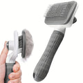 SELF-CLEANING PET MASSAGE & GROOMING BRUSH FOR CATS AND DOGS