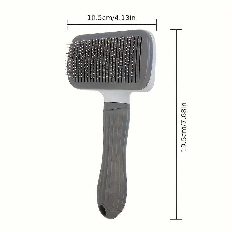 SELF-CLEANING PET MASSAGE & GROOMING BRUSH FOR CATS & DOGS