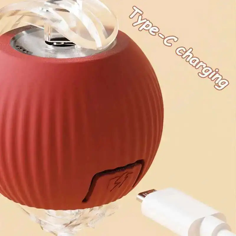 SMART RECHARGEABLE INTERACTIVE ROLLING BALL TOY FOR CATS AND DOGS