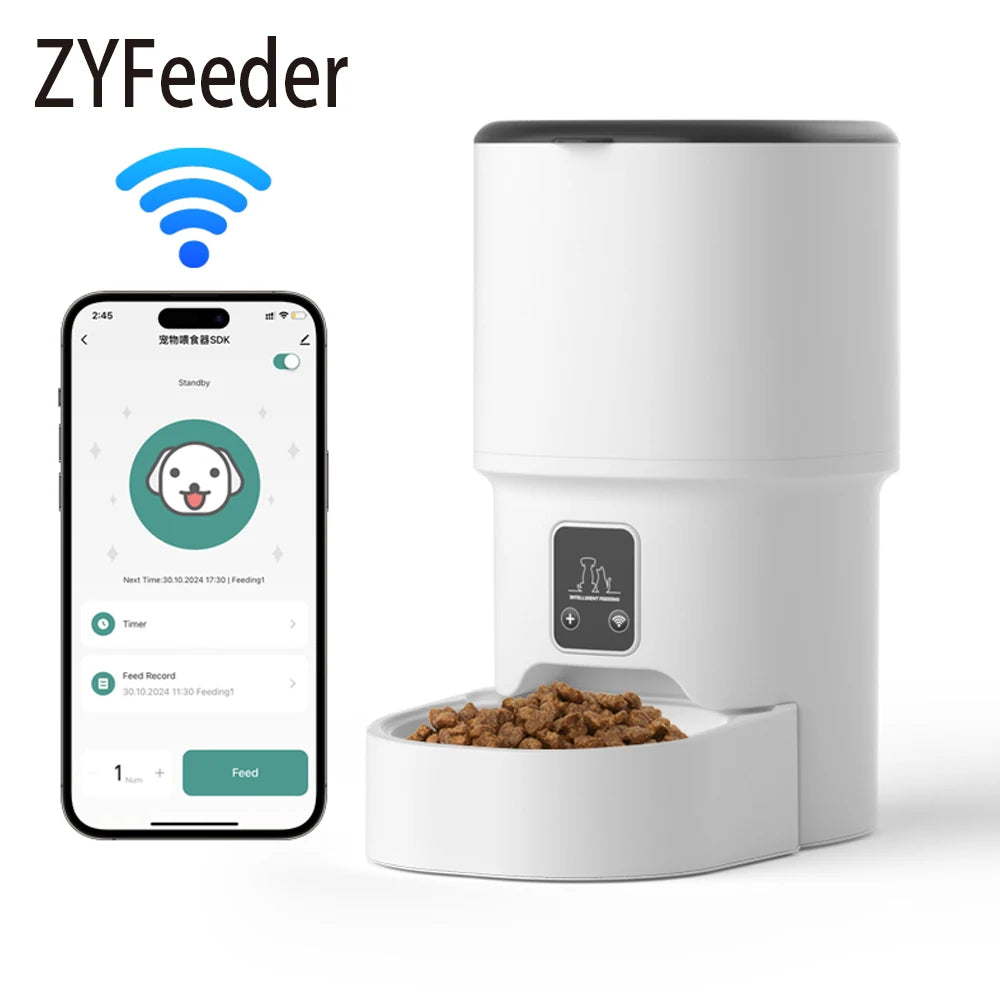4L SMART WI-FI AUTOMATIC PET FEEDER FOR CATS AND DOGS