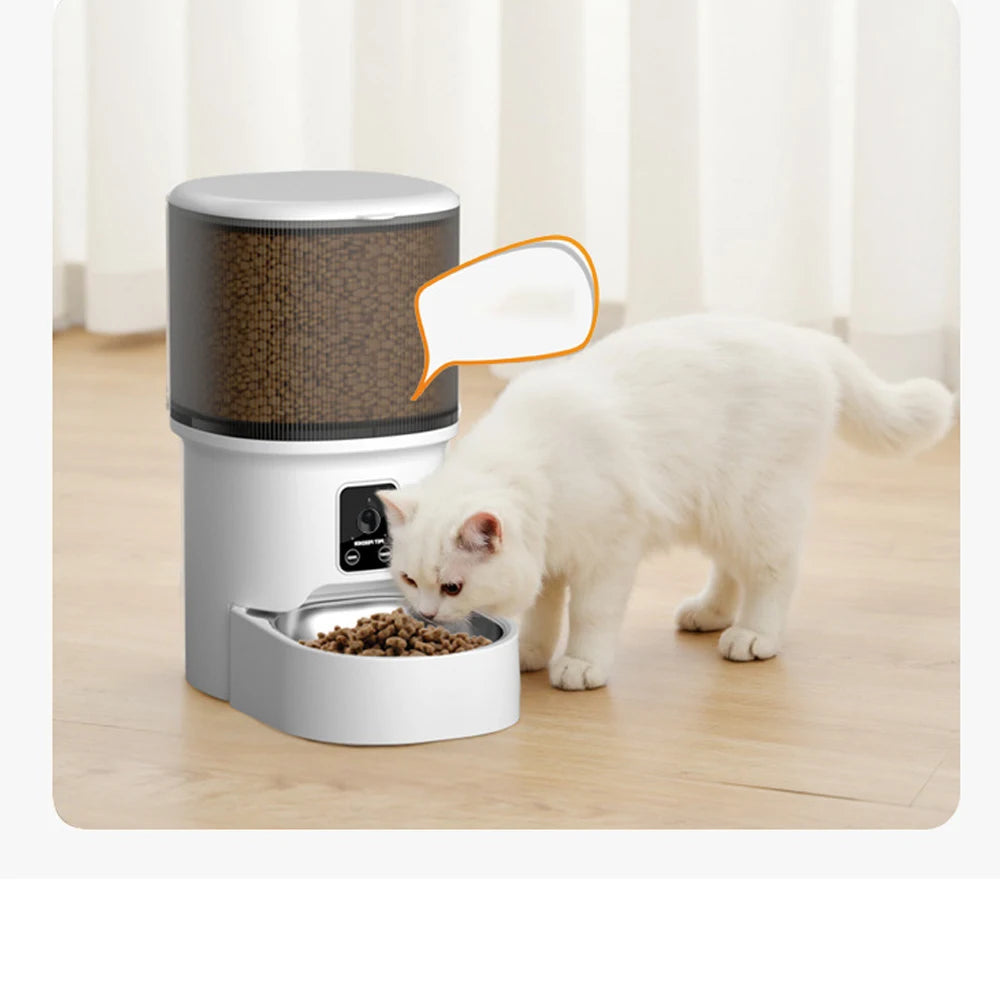 4L SMART WI-FI AUTOMATIC PET FEEDER FOR CATS AND DOGS