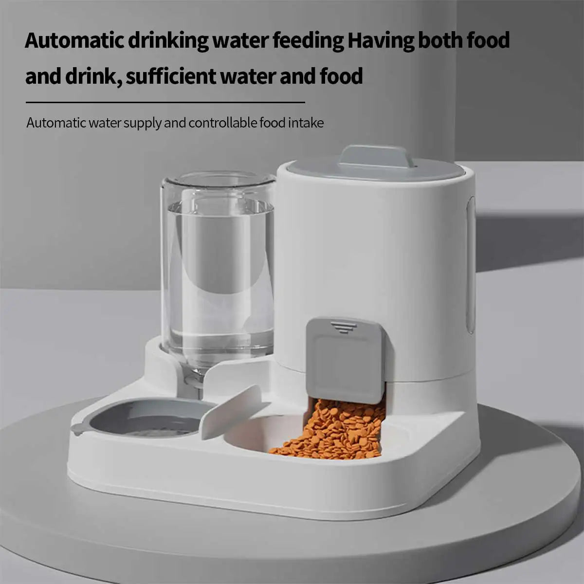2-IN-1 PET FEEDER & WATER DISPENSER FOR CATS & DOGS