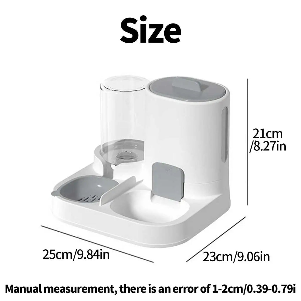 2-IN-1 PET FEEDER & WATER DISPENSER FOR CATS & DOGS