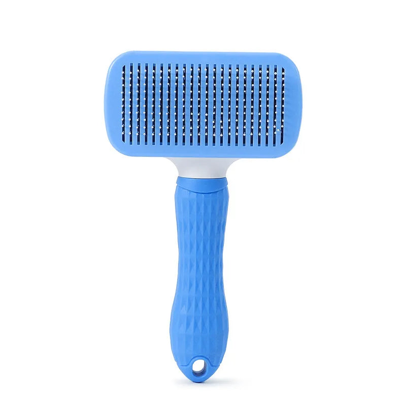 SELF-CLEANING PET MASSAGE & GROOMING BRUSH FOR CATS & DOGS
