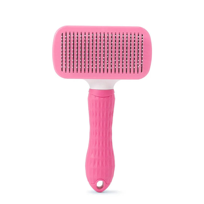 SELF-CLEANING PET MASSAGE & GROOMING BRUSH FOR CATS & DOGS