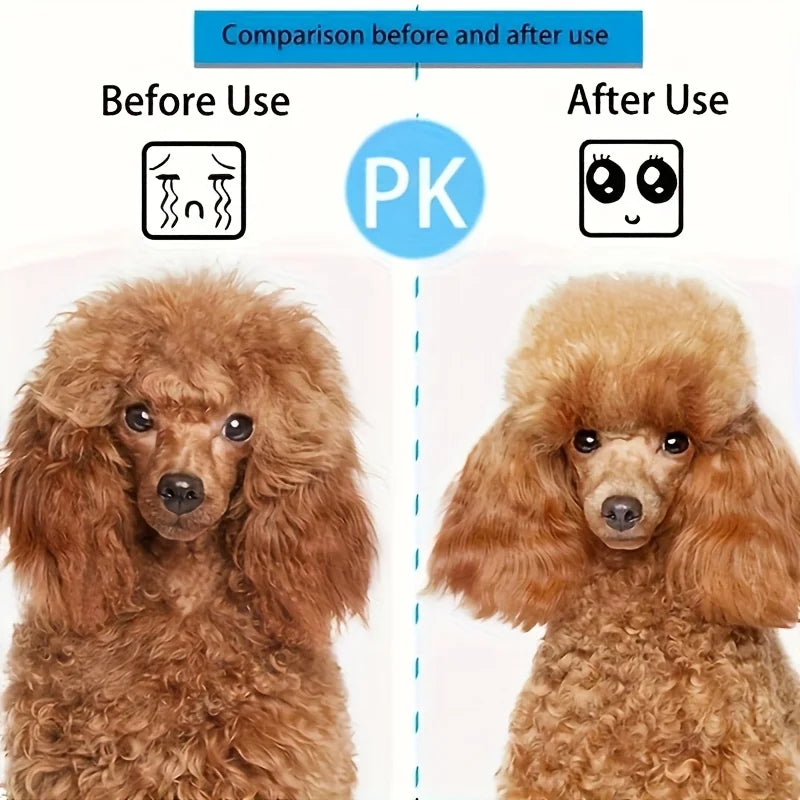 SELF-CLEANING PET MASSAGE & GROOMING BRUSH FOR CATS & DOGS