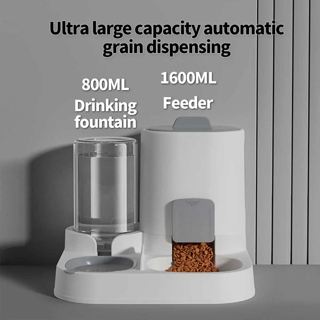 2-IN-1 PET FEEDER & WATER DISPENSER FOR CATS & DOGS