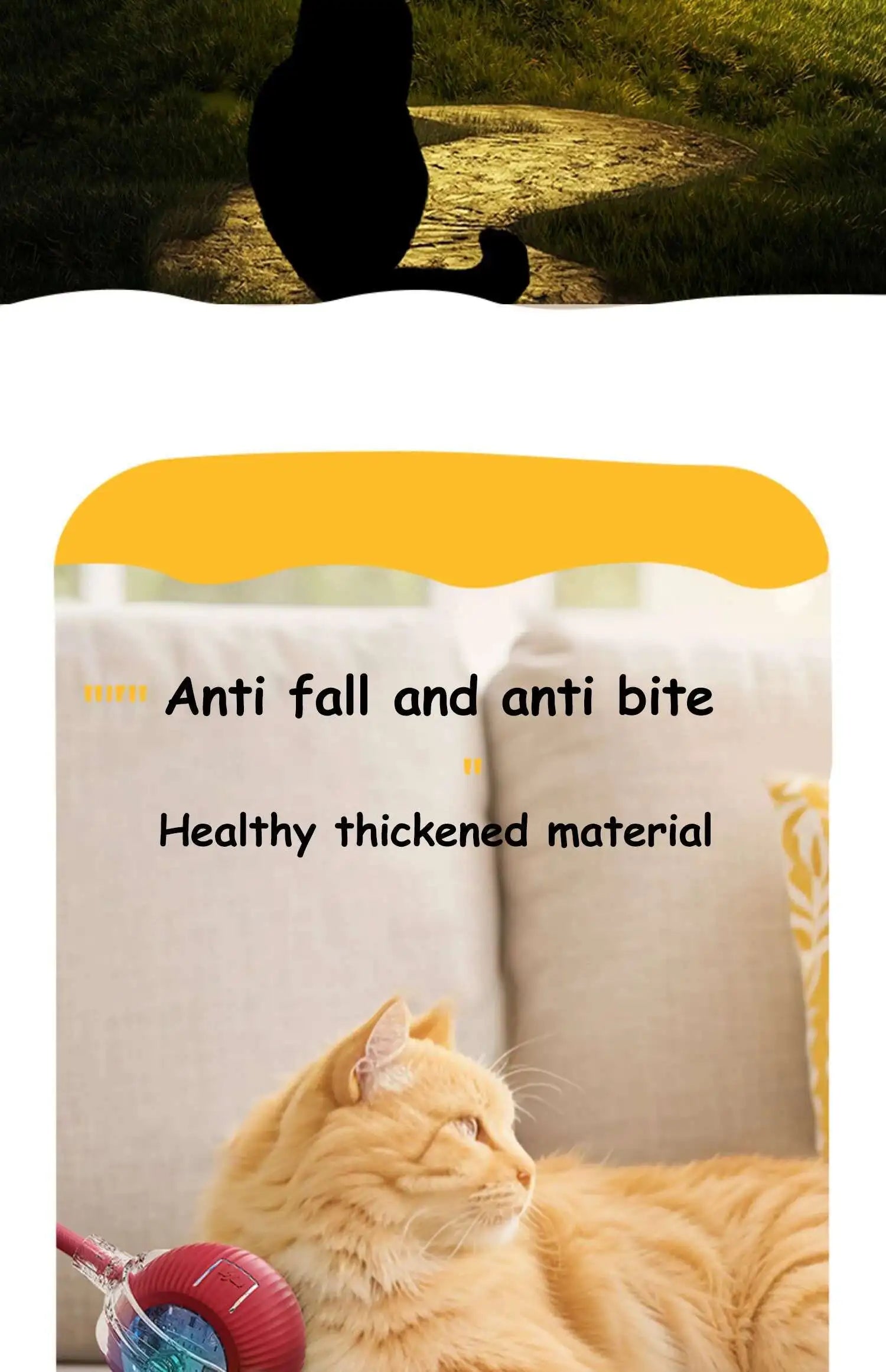 SMART RECHARGEABLE INTERACTIVE ROLLING BALL TOY FOR CATS AND DOGS