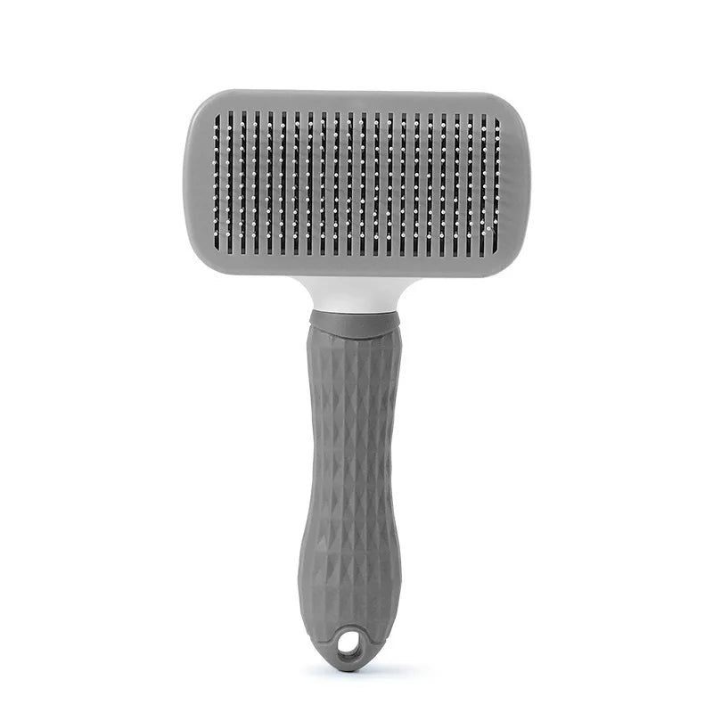 SELF-CLEANING PET MASSAGE & GROOMING BRUSH FOR CATS & DOGS