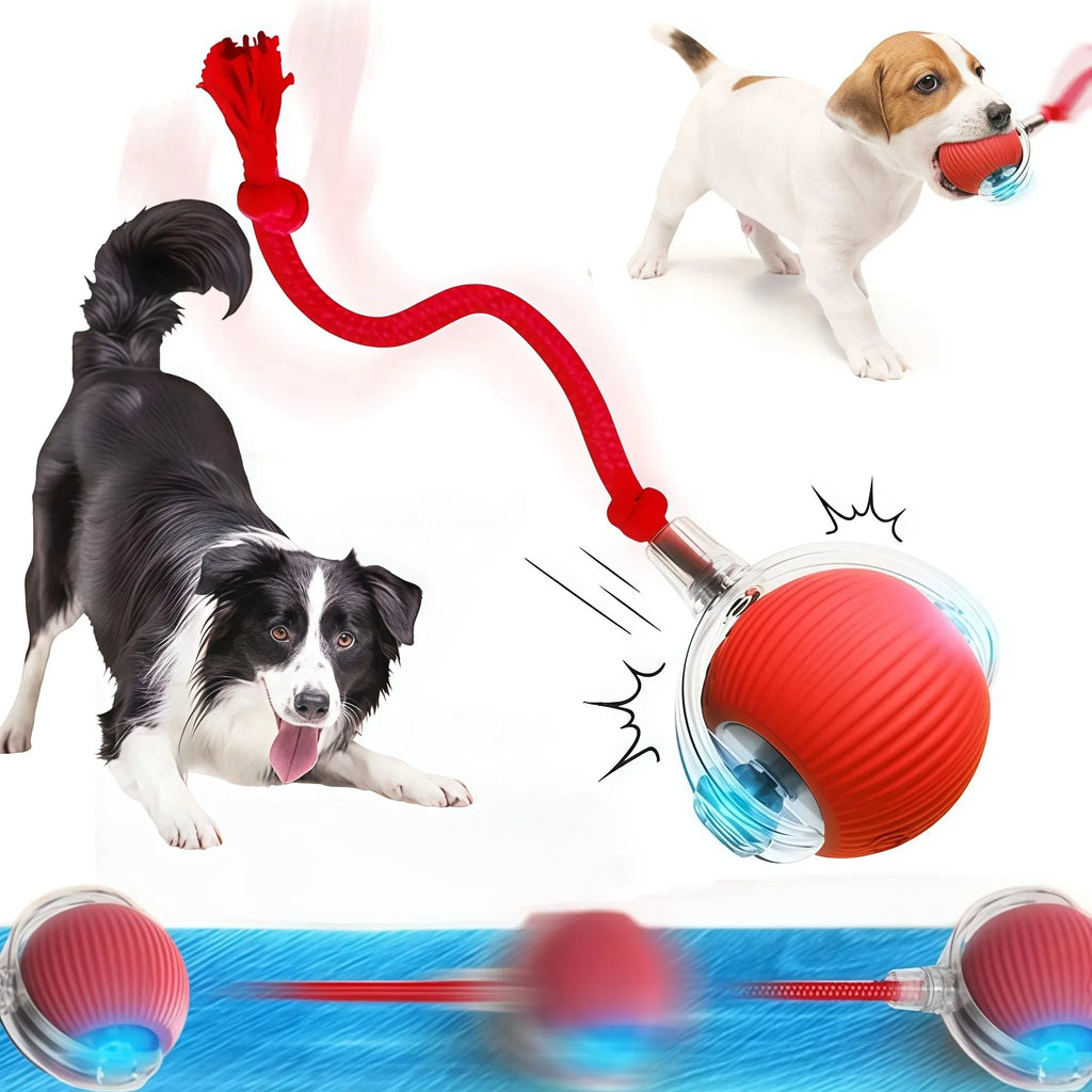 SMART RECHARGEABLE INTERACTIVE ROLLING BALL TOY FOR CATS AND DOGS
